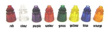 Plastic Translucent Star Posts  1-1/16" Tall